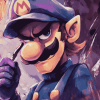 Aesthetic Waluigi Cartoon Diamond Painting