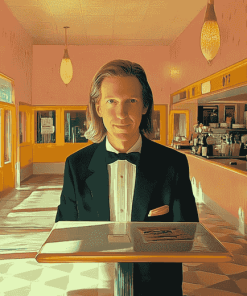 Aesthetic Wes Anderson Film Inspired Diamond Painting