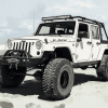 Aesthetic White Jeep Jku Diamond Painting