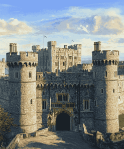 Aesthetic Windsor Castle Painting