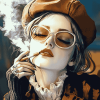 Aesthetic Woman Smokers Diamond Painting