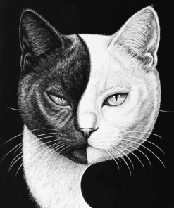 Aesthetic Yin Yang Cats Diamond Painting