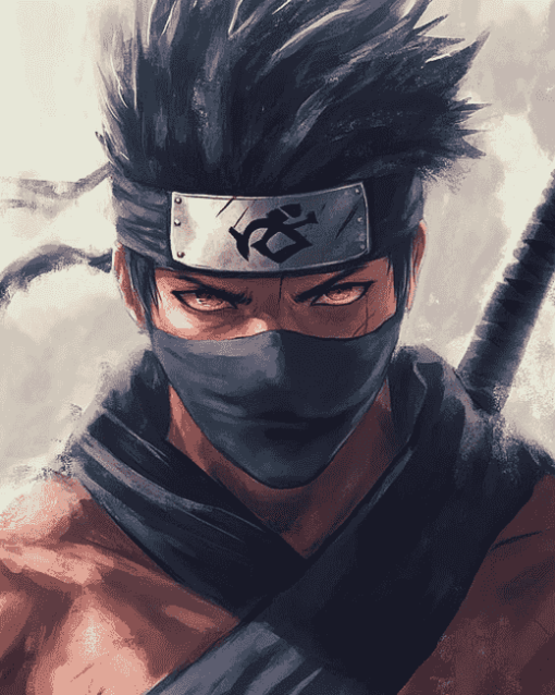 Aesthetic Zabuza Anime Diamond Painting