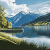 Aesthetic Zell Am See Lakes Diamond Painting