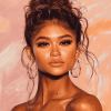 Aesthetic Zendaya Celebrity Diamond Painting