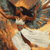 African Angelic Fantasy Diamond Painting