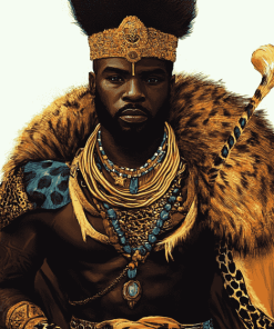 African King Animation Diamond Painting