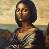 Afro Black Mona Lisa Diamond Painting