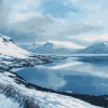 Akureyri Winter Landscape Diamond Painting