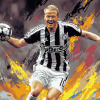 Alan Shearer Football Icon Diamond Painting