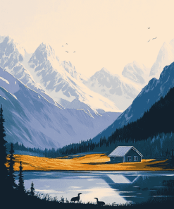 Alaska National Parks Landscapes Diamond Painting