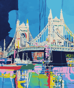 Albert Bridge Abstract Diamond Painting