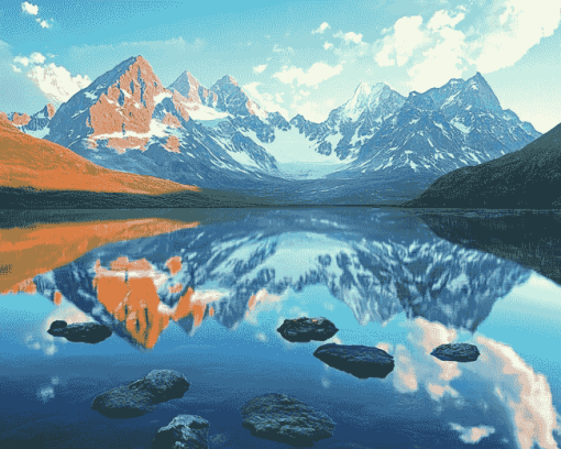 Alberta Tonquin Valley Reflections Diamond Painting