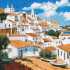 Albufeira Cityscape Diamond Painting