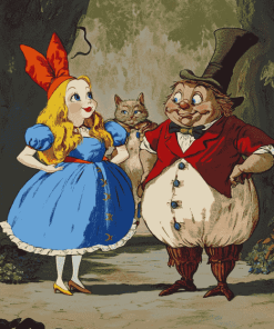 Alice Tweedle Dee Animation Diamond Painting