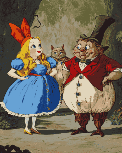 Alice Tweedle Dee Animation Diamond Painting