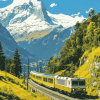 Alps Train Adventure Diamond Painting