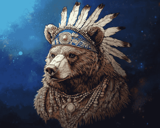 American Bears Animation Diamond Painting