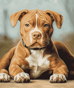 American Bully Puppy Diamond Painting