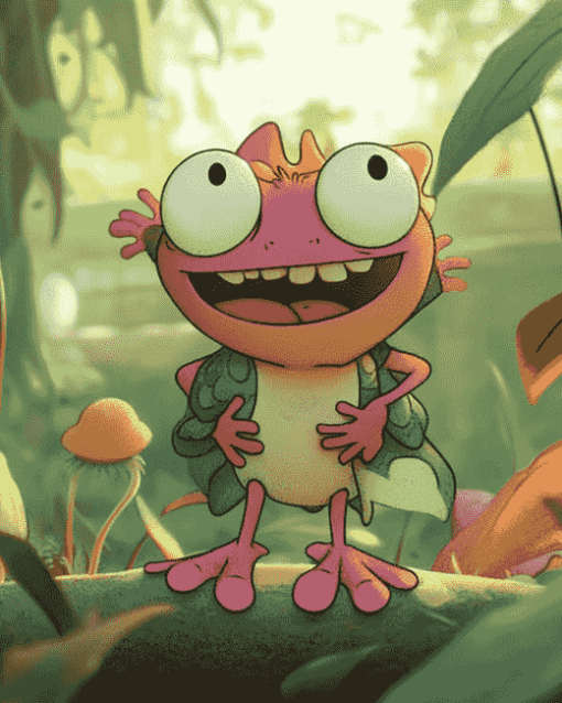 Amphibia Cartoon Characters Diamond Painting