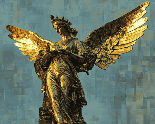 Angel Of Peace Monument Diamond Painting