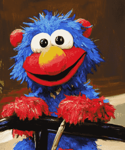 Animated Grover Muppet Diamond Painting