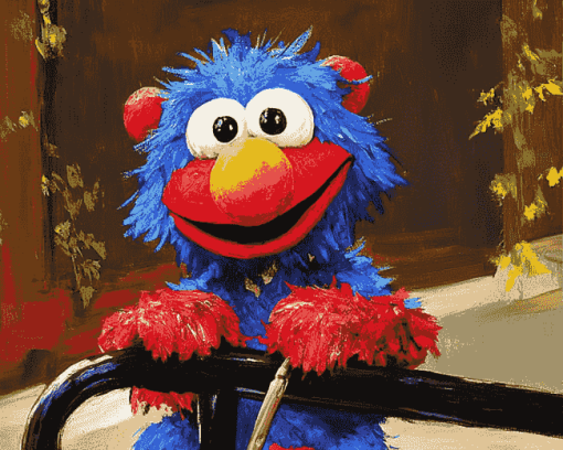 Animated Grover Muppet Diamond Painting