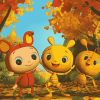 Animated Rolie Polie Olie Series Diamond Painting