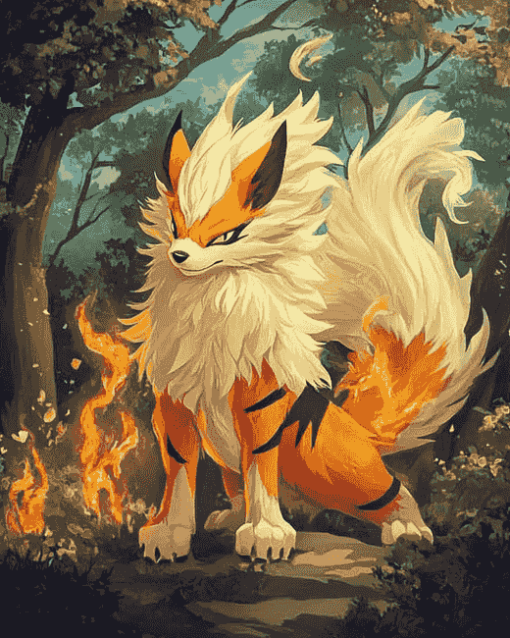 Anime Arcanine Diamond Painting