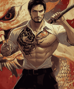 Anime-Inspired Yakuza Diamond Painting