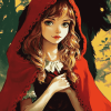 Anime Red Riding Hood Fantasy Diamond Painting