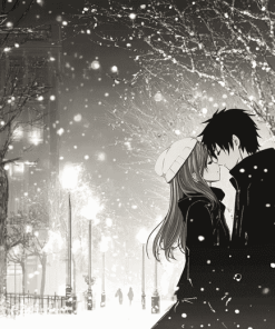 Anime Snow Date Diamond Painting