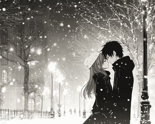 Anime Snow Date Diamond Painting