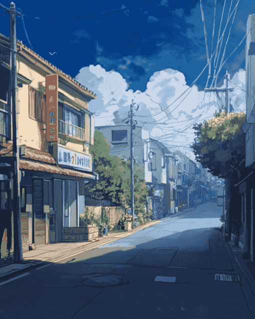 Anime Streets Adventure Diamond Painting