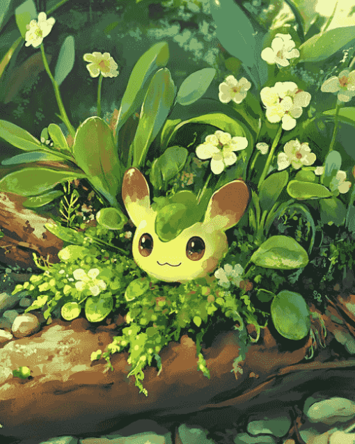 Anime Style Plants Diamond Painting