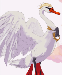 Anime Swan Cartoon Diamond Painting