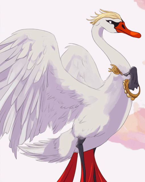 Anime Swan Cartoon Diamond Painting