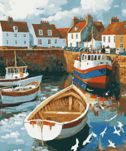 Anstruther Boats Lake Diamond Painting