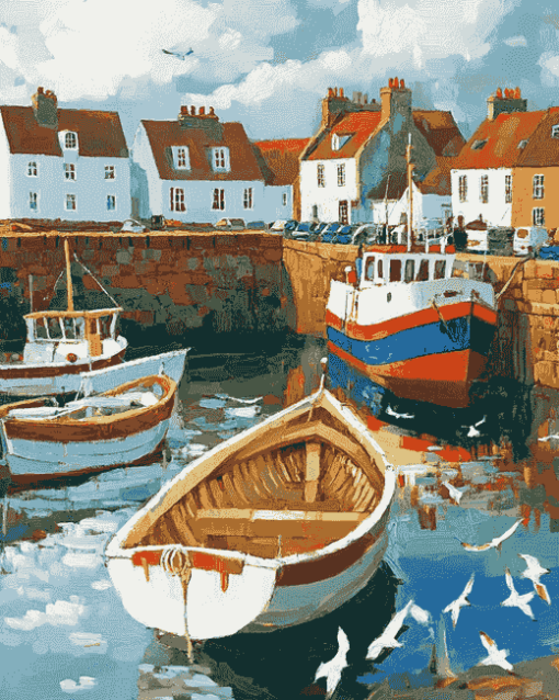 Anstruther Boats Lake Diamond Painting