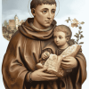 Anthony of Padua Vintage Diamond Painting