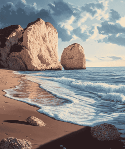 Aphrodites Rock Seaside Diamond Painting