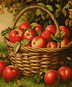 Apple Basket Delight Diamond Painting