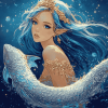 Aquarius Fantasy Girl Diamond Painting