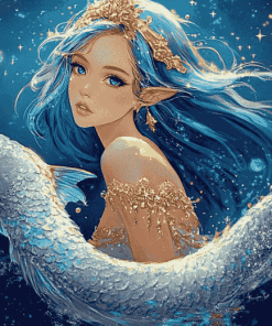 Aquarius Fantasy Girl Diamond Painting