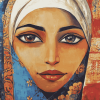 Arab Women Abstract Diamond Painting