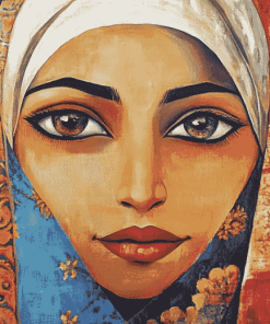 Arab Women Abstract Diamond Painting