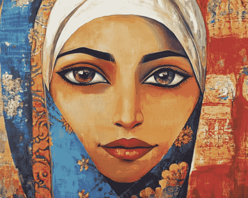 Arab Women Abstract Diamond Painting