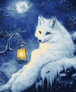 Arctic Fox Winter Fantasy Diamond Painting