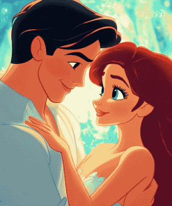 Ariel and Prince Eric Disney Diamond Painting