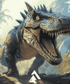 Ark Survival Evolved Game Poster Diamond Painting